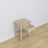 Bedside table N01 bleached oak made of oak – side view, Nizio Home