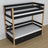Black and Oak Wooden Bunk Bed – Interior of Mattress Drawer, Children’s Room