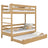 Oak Bunk Bed with Mattress Drawer Natural Oak – Scandi Children’s Room