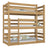 Triple bunk bed wooden natural oak – three sleeping places, scandi children’s room