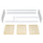 Low Wooden Clear Pine Bed – Angled View, Bedroom