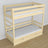 Clear Pine Wooden Bunk Bed – Interior of Mattress Drawer, Children’s Room