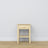 Bedside table N01 clear pine made of pine – side view, Nizio Home