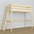 Clear Pine Wooden Loft Bed – Ladder and Joint Details, Nizio Home