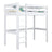 White Wooden Loft Bed – Children’s Room, Solid Wood, Scandi Style