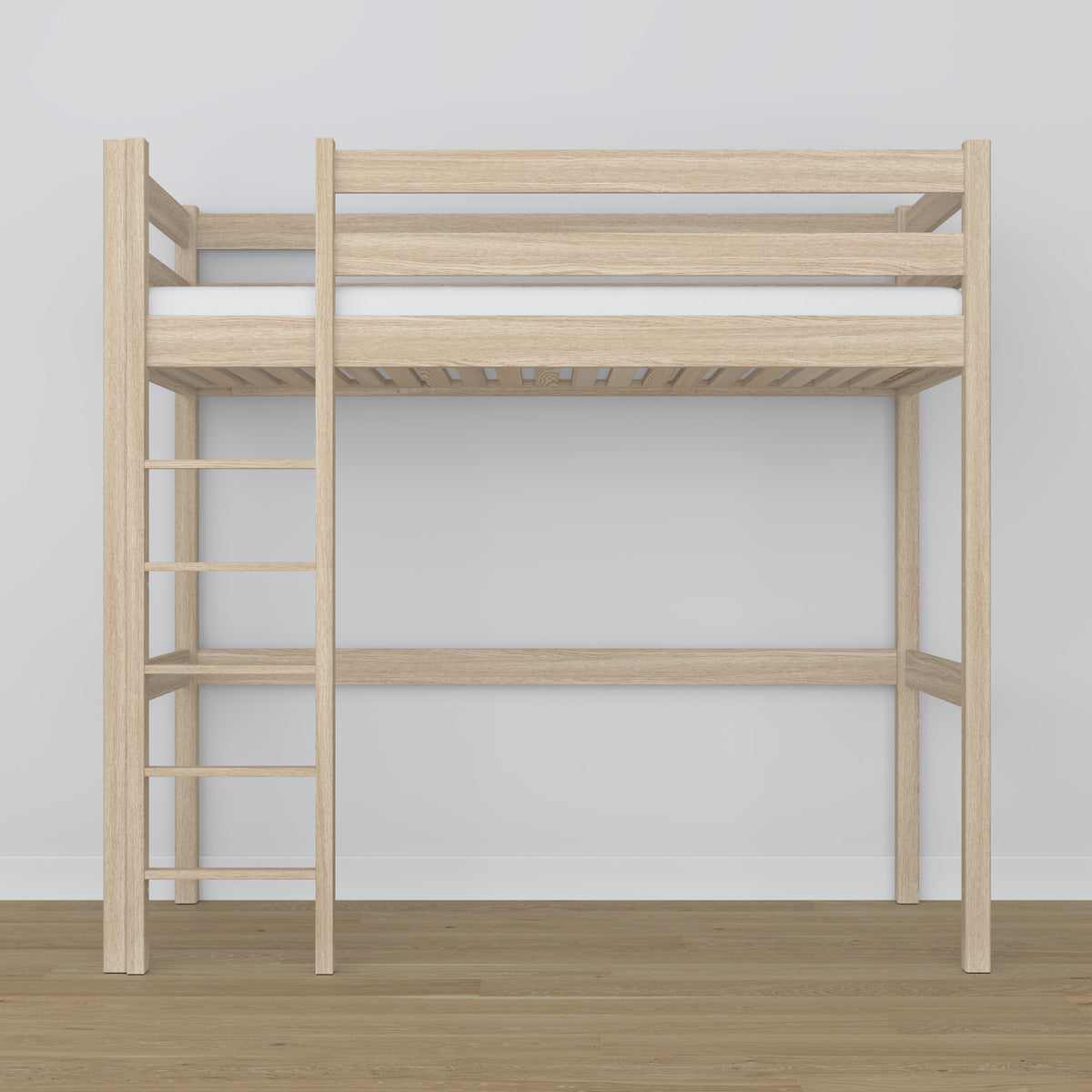 Bleached Oak Loft Bed – Ladder and Joint Details, Nizio Home