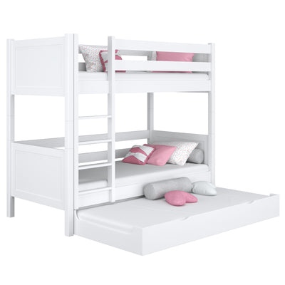 Bunk Bed with Mattress Drawer N02 Wooden in Custom RAL/NCS Color – Solid Wood, Nizio