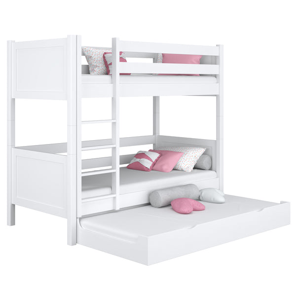 Bunk Bed with Mattress Drawer N02 Wooden in Custom RAL/NCS Color – Solid Wood, Nizio