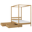 Natural Oak Canopy Bed – Oak Details and Joints, Nizio Home