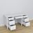 Wooden desk 6S Scandi white