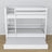 White Wooden Bunk Bed – Dimensions and Diagram with Mattress Drawer
