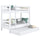 Bunk Bed with Mattress Drawer N01 Wooden in Custom RAL/NCS Color – Solid Wood, Nizio