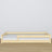 Low Bed Clear Pine – Wooden Headboard, Close-up of Wood Quality