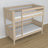 Oak Bunk Bed Bleached Oak – Close-up of Joints and Wood Details