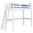 White Wooden Loft Bed – Children’s Room, Solid Wood, Scandi Style