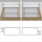 White and Oak Wooden Loft Bed – Top View of Sleeping Area