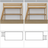 Natural Oak Loft Bed – Top View of Sleeping Area