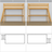 Natural Pine Wooden Loft Bed – Top View of Sleeping Area