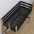 Black and Oak Wooden Loft Bed with Desk – Ladder and Joint Details