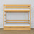 Natural Pine Bunk Bed – Wooden Slatted Frame, Mattress Drawer