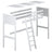 Loft bed bleached oak oak – dimensions and diagram, Nizio