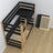 Black and Oak Wooden Bunk Bed – Slatted Frame, Durable Joinery Joints