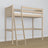 Loft bed bleached oak in children’s room – scandi arrangement, oak