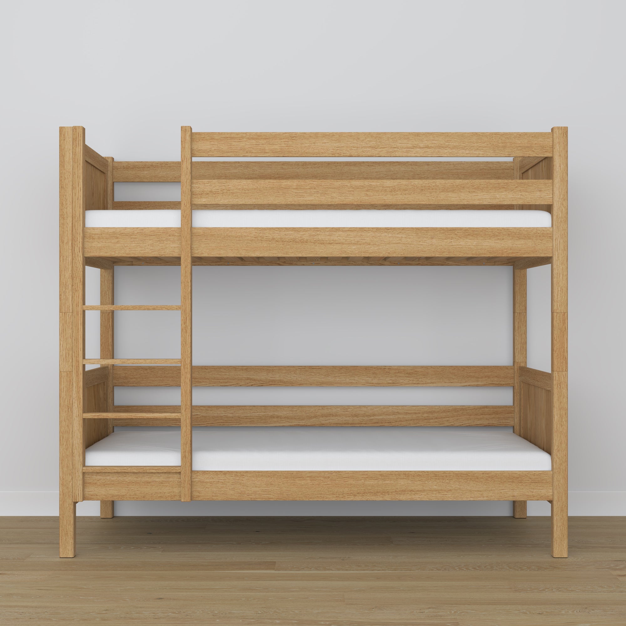 Oak Bunk Bed Natural Oak – Close-up of Joints and Wood Details