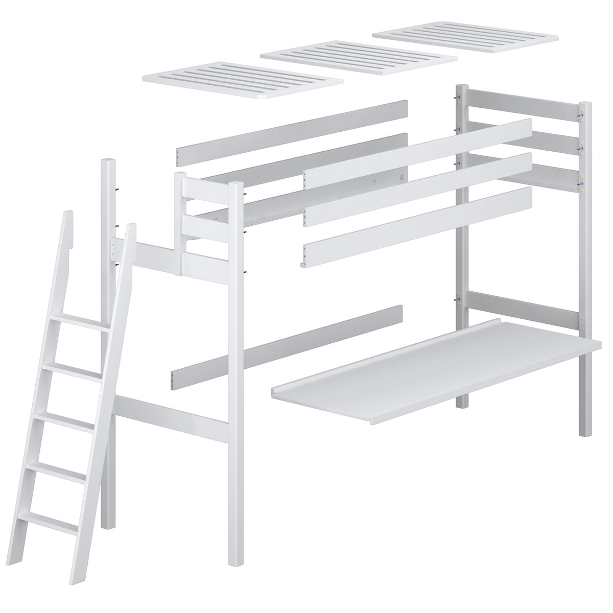 Nizio pine slatted base for loft bed – compatible with every model