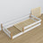 Low Bed Wooden White and Oak – Rear Section and Proportions, Scandi Bedroom
