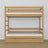 Natural Oak Bunk Bed – Oak Slatted Frame, Mattress Drawer