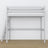 Loft bed grey – wooden ladder and safety rail, Nizio Home