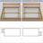 Natural Oak Loft Bed – Top View of Sleeping Area