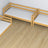 Triple bunk bed wooden natural pine – close-up of joints and construction details