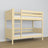 Clear Pine Wooden Bunk Bed – Two Sleeping Areas in One, Safe Construction