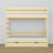 Clear Pine Bunk Bed – Wooden Slatted Frame, Side View