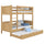 Oak Bunk Bed with Mattress Drawer Natural Oak – Scandi Children’s Room