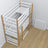Triple bunk bed white with oak in children’s room – scandi arrangement, Nizio