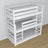 Triple bunk bed wooden white – maximum use of room space
