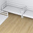 Triple bunk bed wooden white – close-up of joints and construction details
