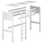 Łóżko antresolowe dąb naturalny z dębu – wymiary i schemat, Nizio