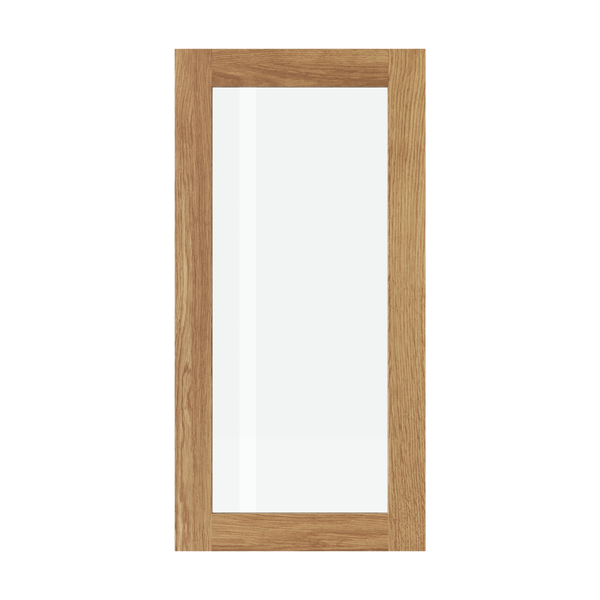 Oak front with glass