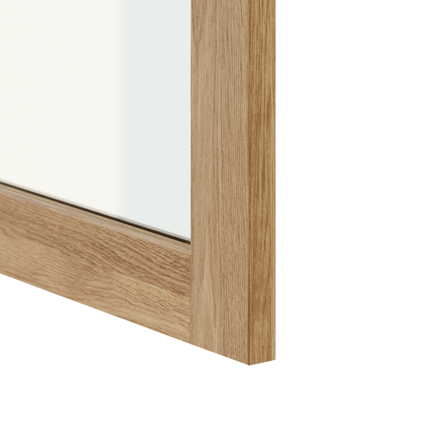 Oak front with glass