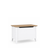 Wooden chest Scandi white / natural oak