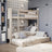 Oak Bunk Bed with Mattress Drawer Bleached Oak – Scandi Children’s Room