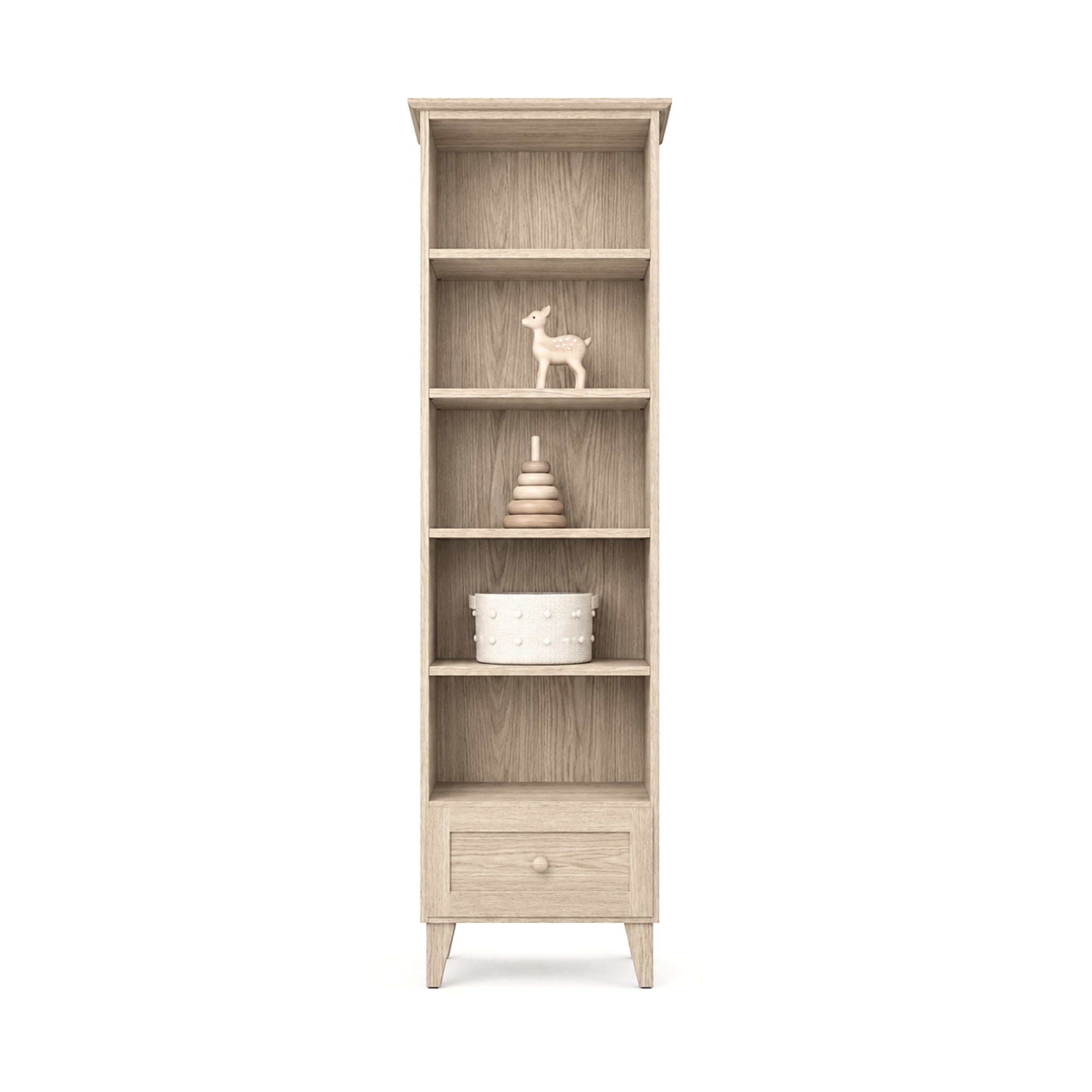 Oak shelf 1S 57 Scandi oak bleached