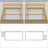 Natural Pine Wooden Loft Bed – Top View of Sleeping Area