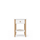 Wooden bedside table 1S N01 Scandi white / natural oak