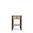 Oak bedside table 1S N01 Scandi oak natural / black