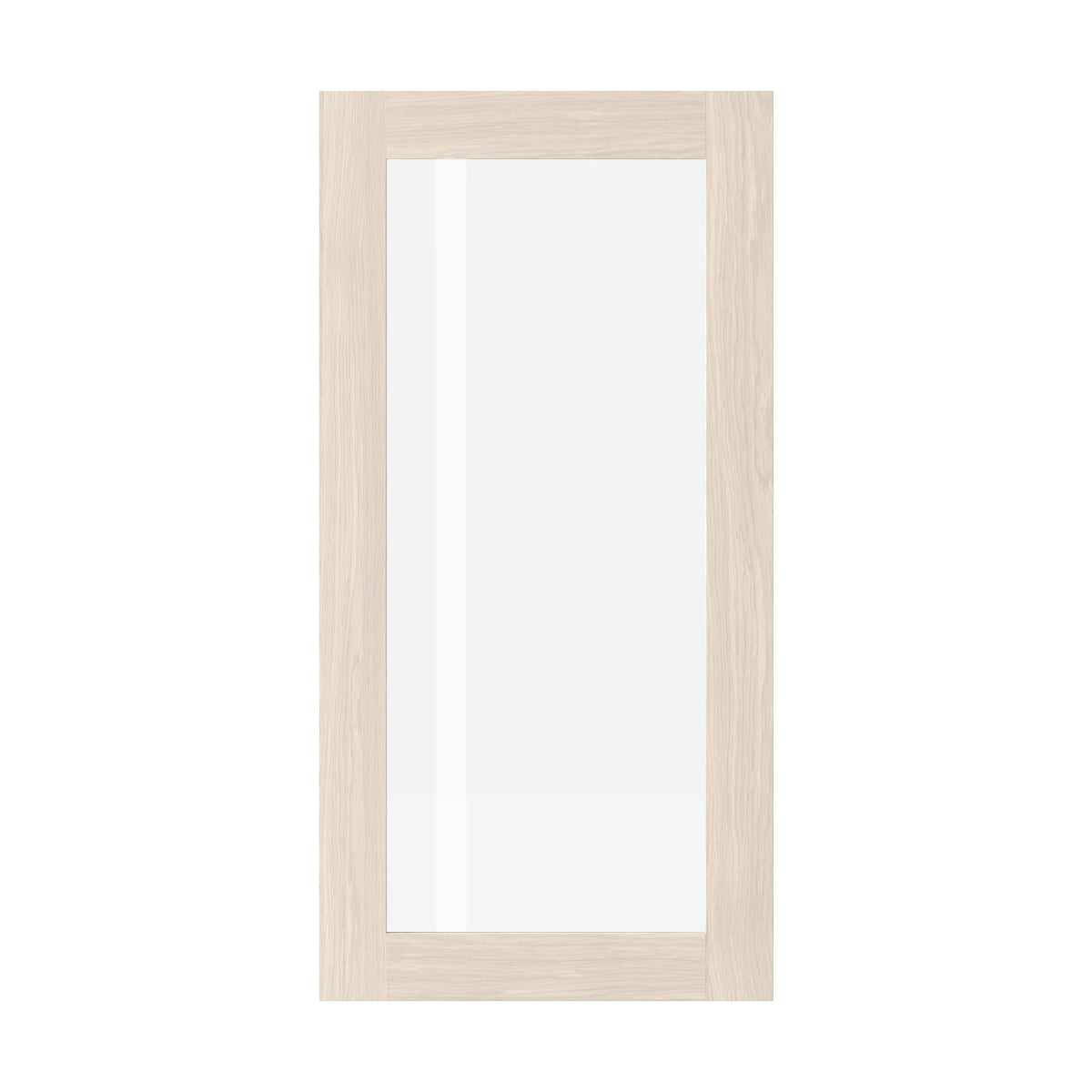 Oak front with glass